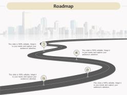 Roadmap four stage l889 ppt powerpoint presentation model