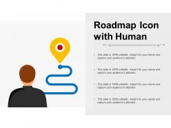 Roadmap Icon With Human