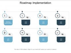 Roadmap implementation ppt powerpoint presentation show diagrams cpb