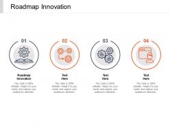 Roadmap innovation ppt powerpoint presentation infographic template aids cpb