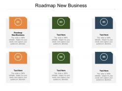 Roadmap new business ppt powerpoint presentation ideas design ideas cpb
