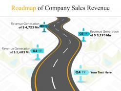 Roadmap of company sales revenue