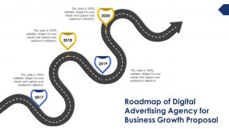 Roadmap of digital advertising agency for business growth proposal