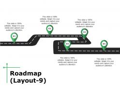 Roadmap powerpoint slide graphics