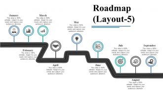 Roadmap ppt visual aids diagrams