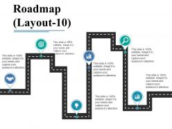Roadmap ppt visual aids infographic template