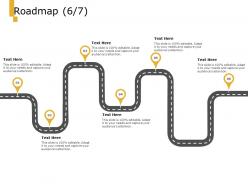Roadmap process a1006 ppt powerpoint presentation show graphics