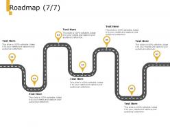 Roadmap process a1007 ppt powerpoint presentation icon sample