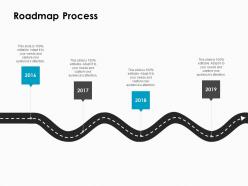 Roadmap process c1016 ppt powerpoint presentation inspiration show