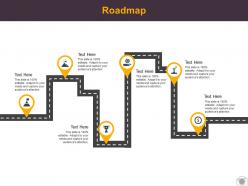 Roadmap process six l521 ppt powerpoint presentation layouts designs