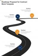 Roadmap Proposal For Contract Work Template One Pager Sample Example Document