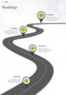Roadmap Restaurant Website Proposal One Pager Sample Example Document