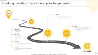 Roadmap Safety Improvement Plan For Patients