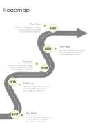 Roadmap SEO Proposal One Pager Sample Example Document