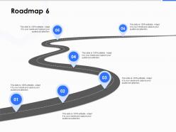 Roadmap six process c1226 ppt powerpoint presentation ideas graphics