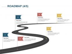 Roadmap six process c1230 ppt powerpoint presentation model graphics