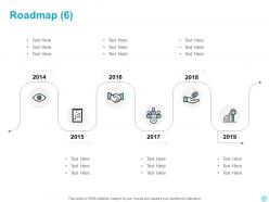 Roadmap six stage l954 ppt powerpoint presentation file graphics