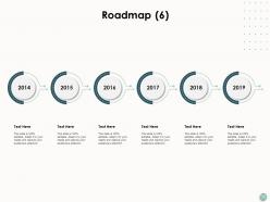 Roadmap six stage process ppt powerpoint presentation styles background designs