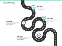 Roadmap spot market ppt mockup