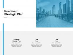 Roadmap strategic plan ppt powerpoint presentation show cpb