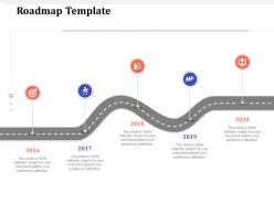 Roadmap template 2016 to 2020 m1628 ppt powerpoint presentation portfolio infographic template