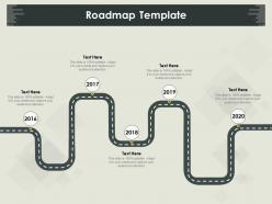 Roadmap template 2016 to 2020 m839 ppt powerpoint presentation icon ideas