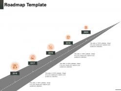 Roadmap template 2016 to 2020 n69 powerpoint presentation design inspiration