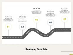 Roadmap template adapt m686 ppt powerpoint presentation visual aids show
