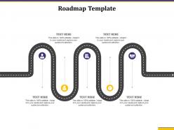 Roadmap template audiences attention product growth unlock ppt guidelines