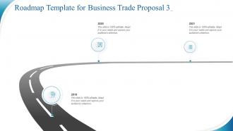 Roadmap template for business trade proposal 3 ppt slides graphics