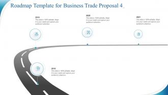 Roadmap template for business trade proposal 4 ppt slides information