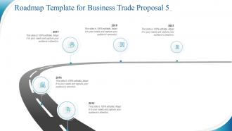 Roadmap template for business trade proposal 5 ppt slides aids