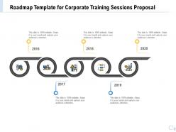 Roadmap Template For Corporate Training Sessions Proposal Ppt Templates