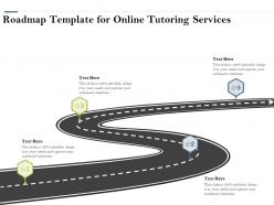 Roadmap template for online tutoring services ppt powerpoint presentation gallery outfit