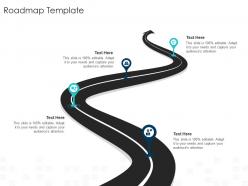 Roadmap template impact of employee engagement on business enterprise ppt inspiration