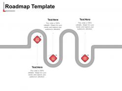 Roadmap template n27 ppt powerpoint presentation show graphics template