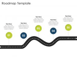 Roadmap template n416 powerpoint presentation display