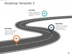 Roadmap template three step process technology disruption in hr system ppt professional