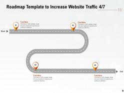 Roadmap template to increase website traffic ppt powerpoint presentation layout