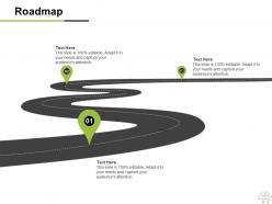 Roadmap three process c1167 ppt powerpoint presentation gallery skills
