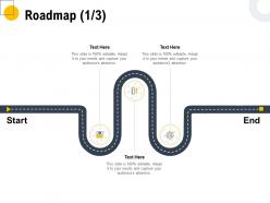 Roadmap three stage l1095 ppt powerpoint presentation infographic
