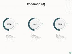 Roadmap three stage process ppt powerpoint presentation show guidelines
