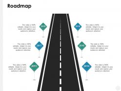 Roadmap timeline b199 ppt powerpoint presentation file designs