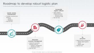 Roadmap To Develop Robust Logistic Plan