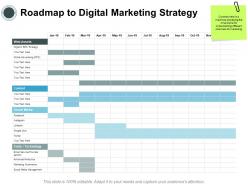 Roadmap to digital marketing strategy assets ppt powerpoint presentation infographics