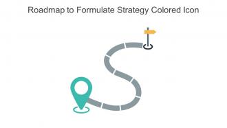 Roadmap To Formulate Strategy Colored Icon In Powerpoint Pptx Png And Editable Eps Format