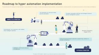Roadmap To Hyper Automation Implementation Hyperautomation Applications
