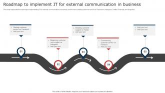 Roadmap To Implement IT For External Communication In Business Digital Signage In Internal