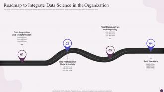 Roadmap To Integrate Data Science In The Organization Data Science Implementation