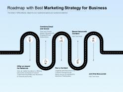 Roadmap with best marketing strategy for business